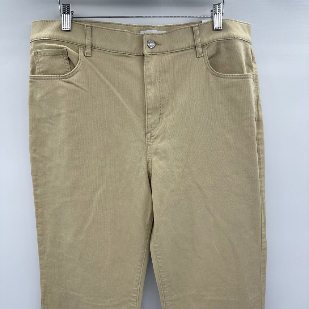 LOFT The Relaxed Flare High Rise Pants Tan Khaki 32T/14T Tall 39185693 NWT New